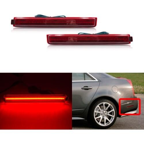 2x For Cadillac CTS 2008-2013 CTS V 2009-2013 Rear Amber Led Side Marker Lights Auto Turn Signal Lamp