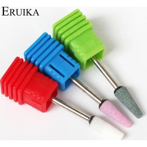 ERUIKA 1PC Ceramic Stone Nail Drill Bit Korund Matieral Electric Machine For Manicure Accessory Nail File Nail Tools