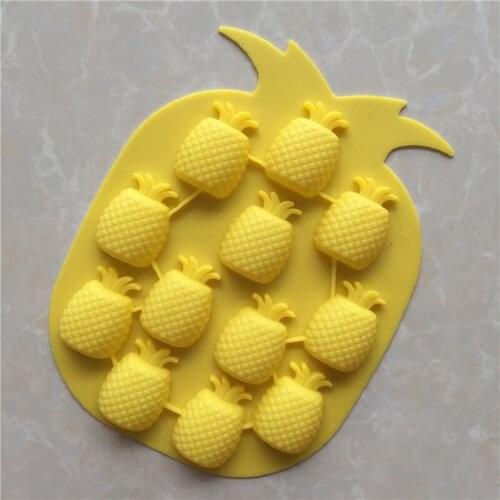 Creative fruit silicone Pineapple ice grid DIY baking chocolate mold cold handmade soap mold