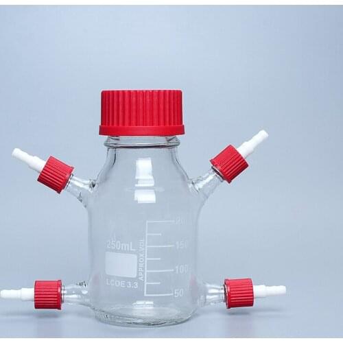 100ml250ml 500ml1000mlMFC Microbial Reactor Multi-interface Take Over Microbial Fuel Cell Box Fermentation Feed Bottle Sampling