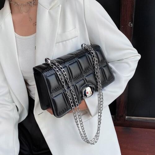 Fashion Small Handbag Designer PU Leather Shoulder Bags for Women 2021 Stone Pattern Crossbody Bags Solid Flap Women Bag