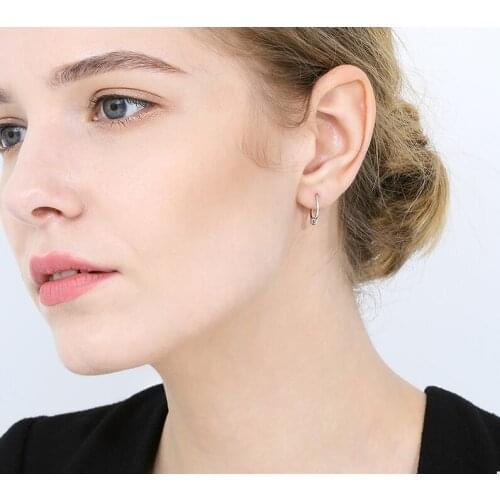 Fashion 950 Gold Hoop Earrings Round Earrings 1.19g