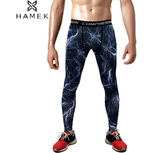 Running Tights Men Jogging Sport Leggings Milk Fiber Gym Hot Fitness Compression Pants Exercise Workout Quick-drying Trousers