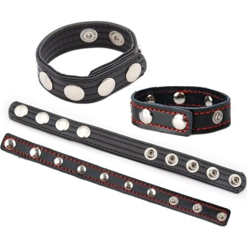 Penis Ring for Men Delayed Ejaculation Cock Rings Couples Longer Enhance Erection Sex Toys for Men Masturbator Leather Cockring