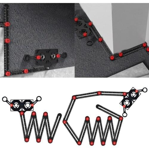 Drill Guide Locator Tile Opening Hole Angle Template Tool Angle Copier Compatible with Builders Craftsmen Carpenters