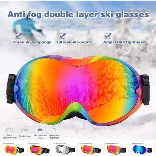 Winter Snow Sports Goggles Anti-Fog Ski Goggles Double Anti-Fog Adult Men And Women Ski Goggles Goggles Snowboarding Eyewear