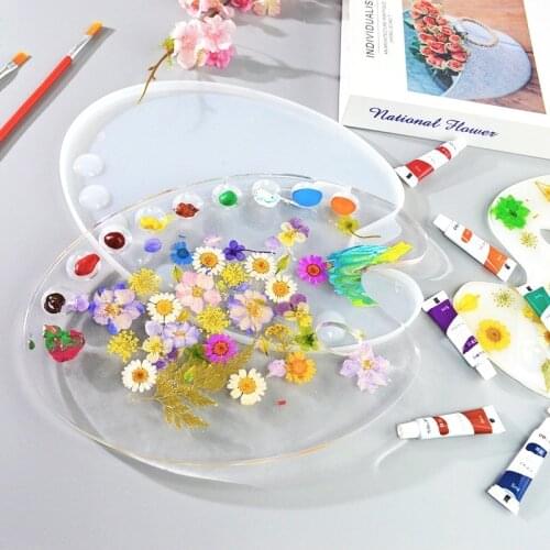 Painting Palette Silicone Mold for UV Resin Epoxy DIY Handmade Crystal High Quality