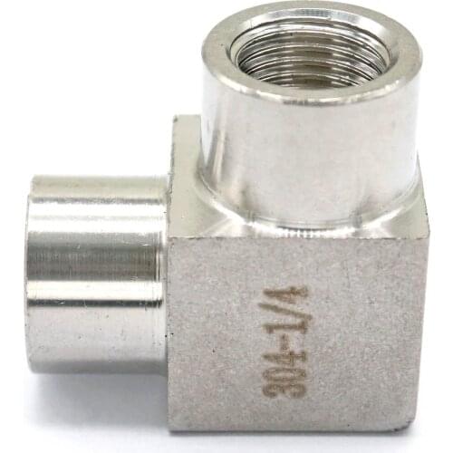1/4" BSP Eqaul Female Thread Elbow 90 Deg 304 Stainless Steel Pipe Fitting Adapter Connector Operating pressure 2.5 Mpa