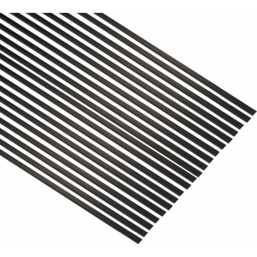 10pcs 0.6*3*500mm Carbon Fiber Strip Flat Bar High Flexible For RC Plane Car Model