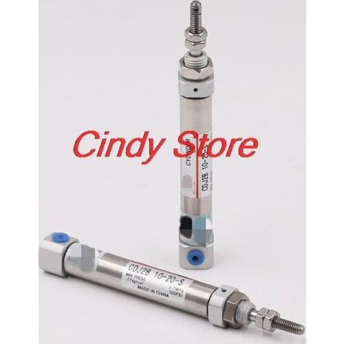 1PC Pneumatic CDJ2B 10 16 Mini Pneumatic Air Cylinder Double Acting Single Rod 10mm 16mm Bore 10~150mm Stroke