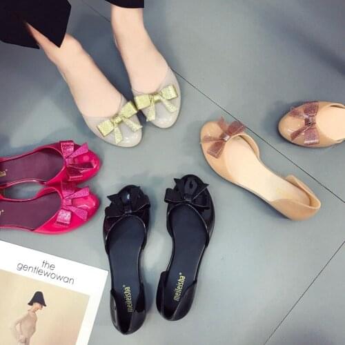 New Fashion Daily Ladies Four Seasons Sandals Bow Knot Baotou Solid Color Flat Outer Casual Sandals