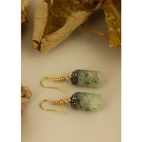 Dr Stone Natural Stone Women 'S Quartz Earrings Z121AR186