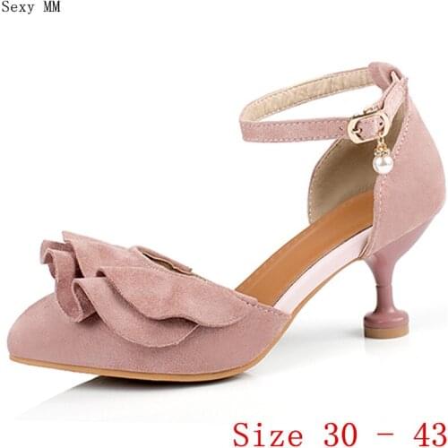 Pumps Women Oxfords Career D'Orsay Shoes Stiletto High Heels Woman High Heel Shoes Small Plus Size 30 31 32 33 - 40 41 42 43