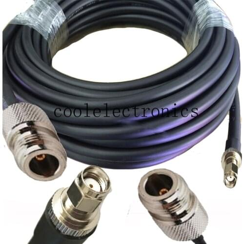 RP-SMA Male to N Female Jack Connector RF Coax Pigtail Antenna Cable LMR400 Ham Radio 15/20/30/50cm 1/2/3/5/10/15/20m