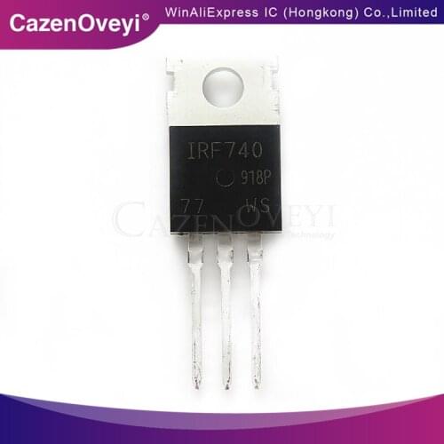 10pcs/lot IRF740PBF IRF740 TO-220 400V 10A new original In Stock