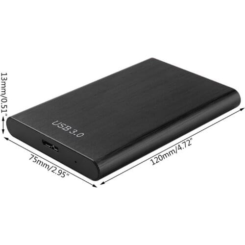 2.5in SATA Hard Disk Enclosure Box Aluminum Alloy Screw-free Tool-free Structure