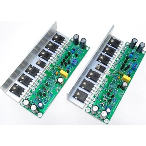 2 Piece L15 MOSFET Amplifier Board Double Channel AMP 50W IRFP240 IRFP9240 Class A Assembled With Aluminum Angle