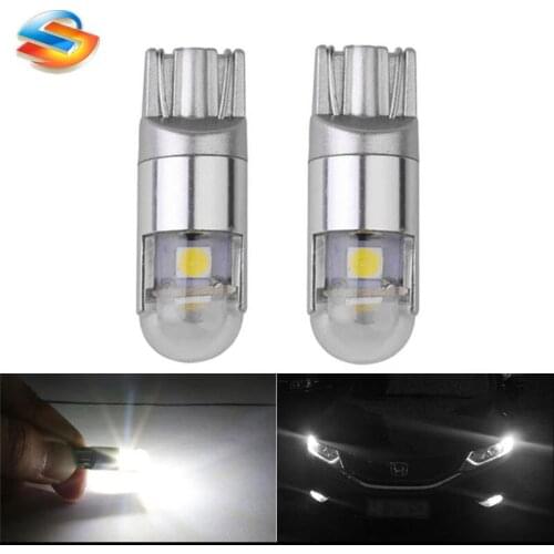 30pcs White T10 LED Light Interior Lights for W5W 194 168 Wedge 3smd 3030 Replacement Reverse T10 Bulbs 12V