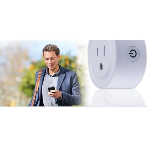 50pcs/lot WF Mini Smart Wifi Socket US Plug Remote Control Power Strip Timing Switch for Smart Home Automation Electronic System