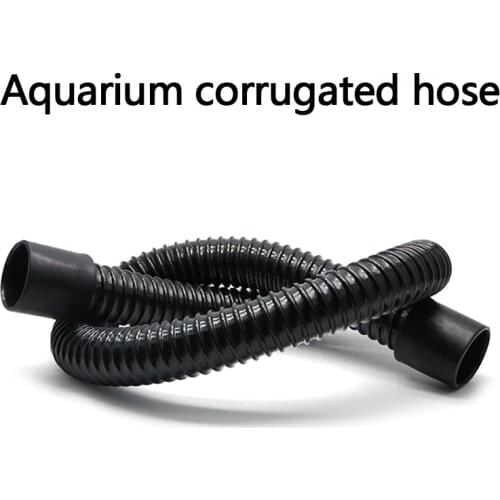 Aquarium Corrugated Pipe Durable Fish Tank Inlet Outlet Joint Water Pipe Aquarium Supplies 1 Pcs