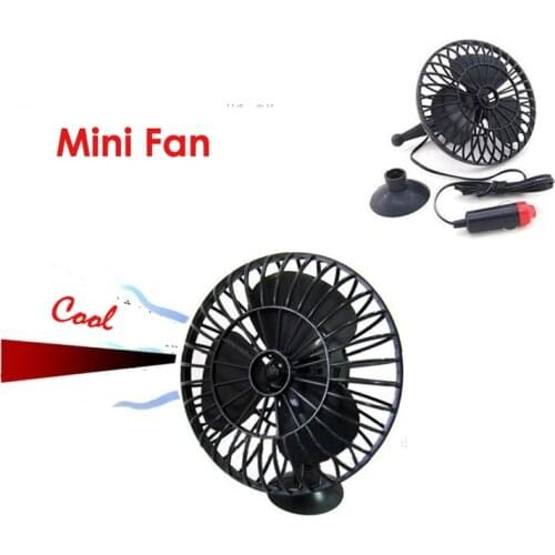 12 V Auto Car 4 inch Mini Silent Fan Car Forklift Suction Cup Cooling Driving Fan With Cigarette Lighter Plug