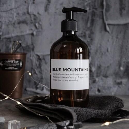 Bathroom Shampoo Bottle Plastic Soap Dispenser Bottle Large-capacity Press Type Lotion Body Soap Empty Bottle 300/500ml