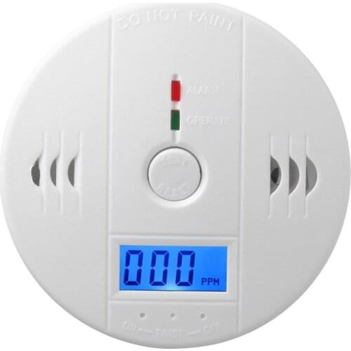 Sensitive Home CO2 Sensor Detector Wireless CO Carbon Monoxide Poisoning Smoke Gas Sensor Warning Alarm Detector LCD Indicator