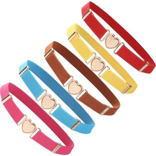 Children Girl Elastic Belt Multicolor Adjustable Elastic Belt Cute Length Skirt Pants Convenient Fashion Princess