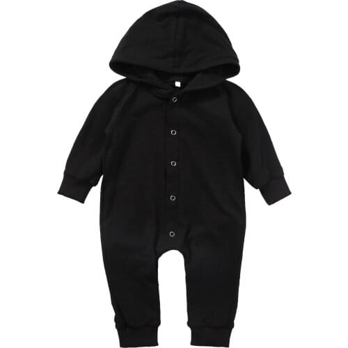 Baby Romper !! Infant Baby Boy Girl Long Jumpsuit Long Sleeve Solid Romper Cotton Clothes Outfit Size 0-24