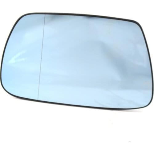 For Jeep Grand Cherokee 2005-10 Left Side Heated Door Blue Mirror Glass w/ Plate