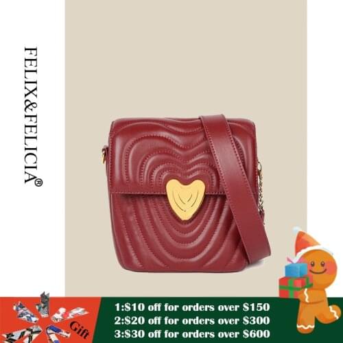 FELIX&FELICIA High Quality Fashion Crossbody Bag Women Genuine Leather Designer Luxury New Ladies Shoulder Messenger Brand Bags