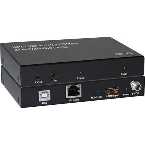 HDMI OVER IP KVM EXTENDER BY NETWORKING CABLE