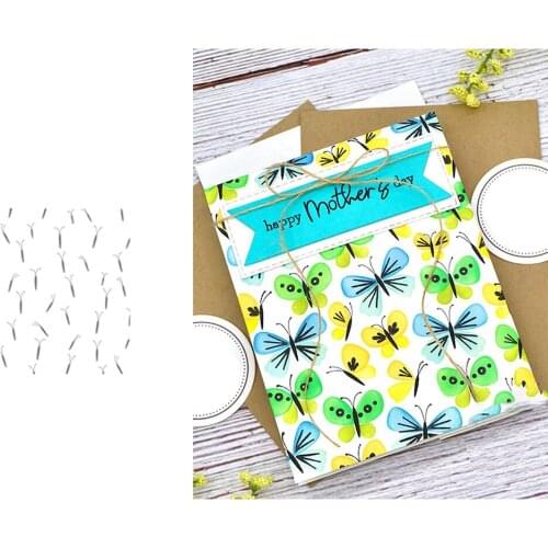 Butterfly Animal Sprout Grass Cutting Dies & Stamps Scrapbook Dariy Decoration Stencil Embossing Template DIY Greeting Card