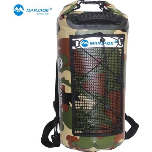 MARJAQE 25L Muitifunctional Durable Ultralight Rafting Camping Hiking Swimming Waterproof Bag Dry Bag Outdoor Travel Kits