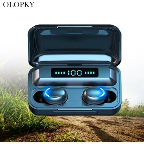 TWS Sports Fitness Wireless Bluetooth Earphone LED Power Display In-ear Earbuds Handsfree Headset With Microphone Charging Case