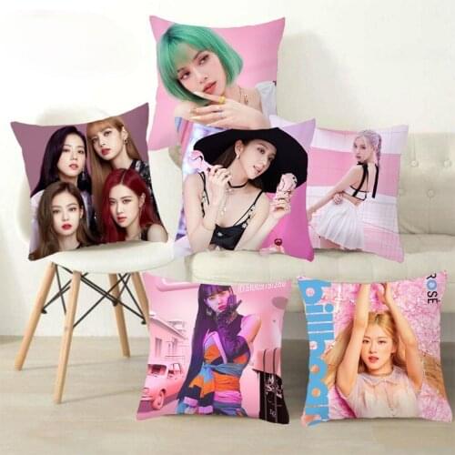 Star Series Pillowcase Female Idol Head Cushion Cover Cojines Decorativos Para Sofa Star Surroundings