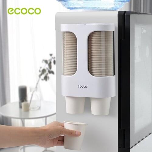 Disposable Paper Cups Dispenser Plastic Cup Holder for Water Dispenser Wall Mounted Automatic Cup Storage Rack Cups Container #8
