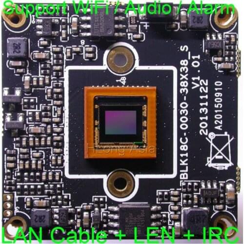 960P / 720P 1/3" Aptina AR0130 CMOS + Hi3518C V100 IP camera module board (support WiFi RT3070 USB card)