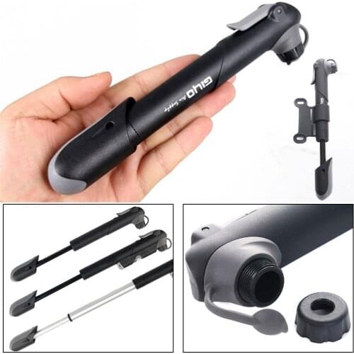 Portable AV/FV Valve Bike Pump Adaptors MTB Road Bicycle Pump With Gauge Mini Cycling Pump Tire Bicycle Air Inflator Dropship
