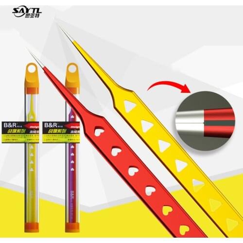 Industrial SMD Tweezer High Precision toughness Durable Color tweezers For Phone Computer electronic soldering repair tools