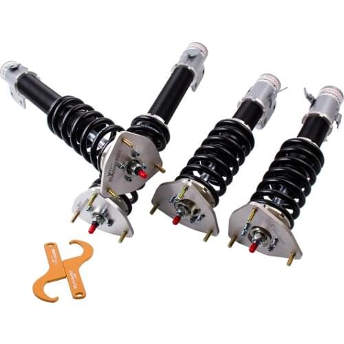 24 Ways Adjustable Damper Camber +Height Coilovers for Subaru Impreza WRX STI 2002-2007 Shock Absorber