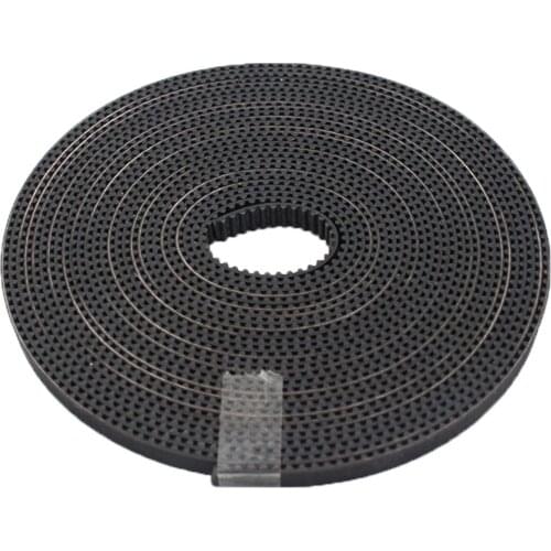 5M GT2 -6mm PU Timing Belt, With Steel Core, GT2 Belt Black Color, 6mm Width, 5M A Pack For 3d Printer Timing Belt, 2GT Belt