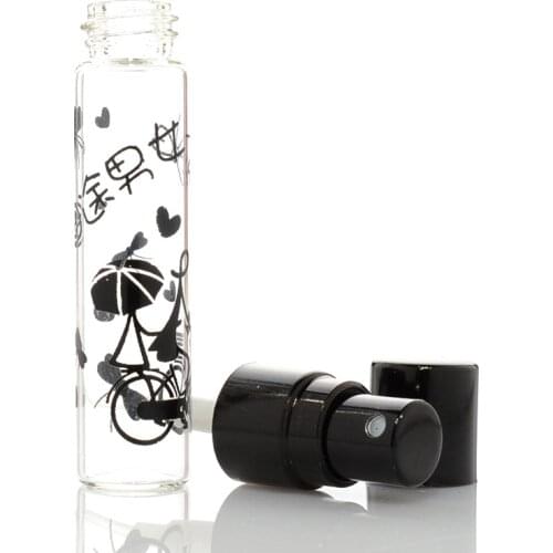 20Pcs/lot 5ml Romance Empty Parfum Case Boy and Girl Mini Sample Perfume Bottle Atomizer Empty Glass Spray Bottles Refillable