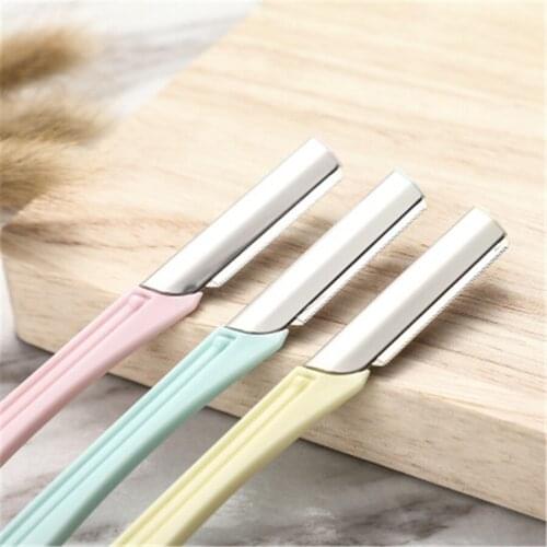 3 Pieces Set Micro Distance Protecting Net Eyebrow Trimmer Safety Sharp Razor for Beginner E383
