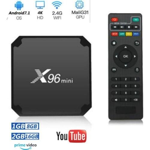 X96 mini Android 9.0 Smart tv box 2.4G Wifi S905W Quad Core 4K 1080P Full HD Media Player 64 bit X96mini Set-Top Box
