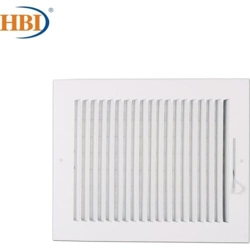 HBI 1Way W10"*H8" Straight-Blade Ventilation Grille Air Outlet Valve Air Supply Register Air Vent Cover Steel Ceiling/Sidewall