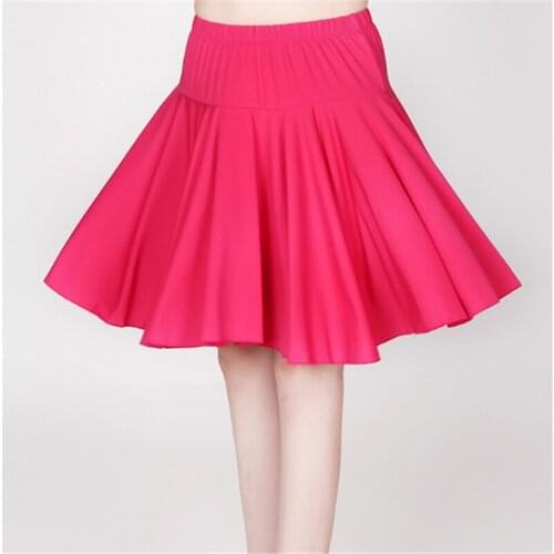 Women Latin Skirt Salsa Tango Rumba Cha Cha Ballroom Dance Dress Skirt Black Purple Square Dance Latin Dance Dress for Women