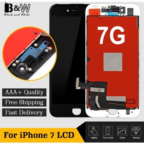 20PCS/LOT No Dead Pixel LCD For iPhone 7 LCD Display With Touch Screen Digitizer Assembly with Free Camera Ring &Sensor Holder