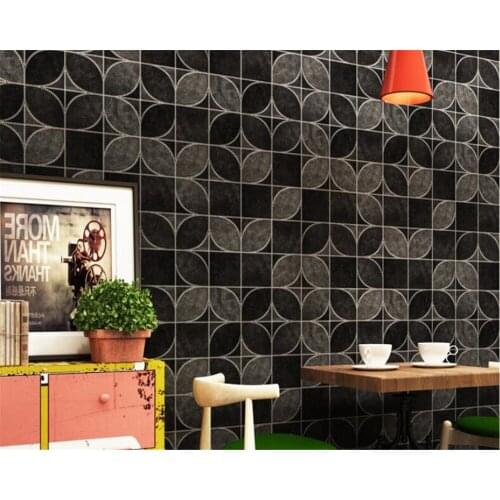 Beibehang Imitation leather plaid petal PVC 3D wallpaper restaurant hotel desktop background wallpaper grid 3d wallpaper mural