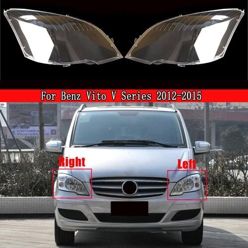 Car Headlamp Lens For Mercedes-Benz Vito V Series 2012 2013 2014 2015 Headlight Cover Lampshade Lampcover Caps Shell Lamp Case